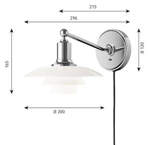 Louis Poulsen PH 2/1 fali lámpa