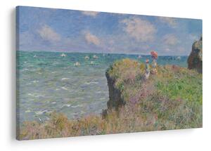 Kép - Claude Monet, Cliff Walk at Pourville, reprodukciók (90x60 cm)