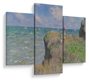 Kép - Claude Monet, Cliff Walk at Pourville, reprodukciók (90x60 cm)
