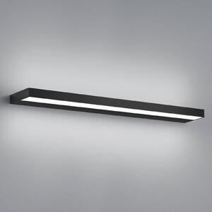Helestra Slate LED fali lámpa, matt fekete 60 cm, Fekete, Fürdőszoba, Alumínium, Modern