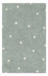 Mentazöld mosható kézi szövésű pamut gyerek szőnyeg 100x150 cm Mini Dot Blue Sage – Lorena Canals