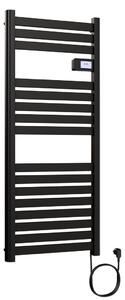 Elektromos design radiátor digitális termosztáttal NERO Italia AF-04DEW - 50 x 120 cm
