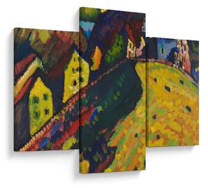 Kép - Vasily Kandinsky, Houses at Murnau, reprodukciók (90x60 cm)