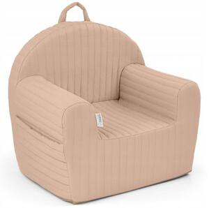 Gyermek habszivacs fotel ALBERO MIO Stripes nougat