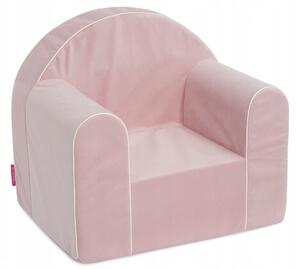 Egyszínű gyermek fotel, fotel Velvet Szín: rózsaszín