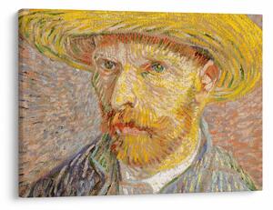 Kép - Vincent van Gogh, Self-Portrait with a Straw Hat (The Potato Peeler), reprodukciók (70x50 cm)