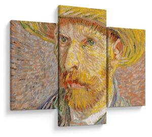 Kép - Vincent van Gogh, Self-Portrait with a Straw Hat (The Potato Peeler), reprodukciók (90x60 cm)