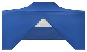 VidaXL kék összecsukható sátor 4 oldalfallal 3 x 4,5 m
