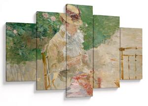 Kép - Berthe Morisot, Young Woman Knitting, reprodukciók (150x105 cm)