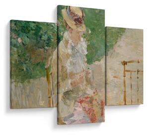 Kép - Berthe Morisot, Young Woman Knitting, reprodukciók (90x60 cm)