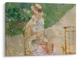 Kép - Berthe Morisot, Young Woman Knitting, reprodukciók (70x50 cm)