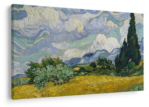 Kép - Vincent van Gogh, Wheat Field with Cypresses, reprodukciók (90x60 cm)