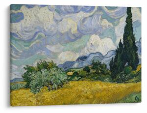 Kép - Vincent van Gogh, Wheat Field with Cypresses, reprodukciók (70x50 cm)