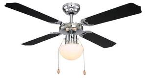 ZEVENTI ZEVENTI - Mennyezeti ventilátor NAVAGIO 1xE27/60W/230V fekete/fehér ZV0003