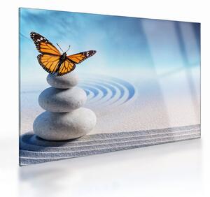 Üveg kép - Zen kert (70x50 cm)