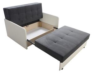 SALIN kinyitható kanapé, 120x85x97, trinity 14/fehér öko-bőr