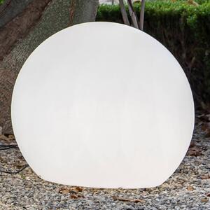 Newgarden Buly LED-es napelemes világítógömb IP65, Ø 80cm, dimmelhető, Fehér / opál, Műanyag, Modern