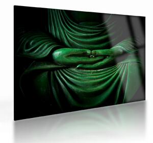Üveg kép - Buddha keze (70x50 cm)