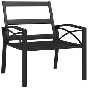 VidaXL 2 db acél kerti szék homokszínű párnákkal 68 x 76 x 79 cm