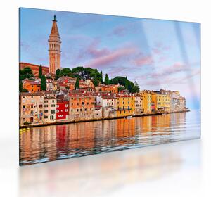 Üveg kép - Rovinj, Horvátország (70x50 cm)