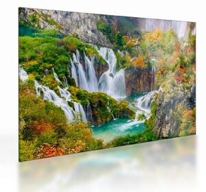 Üveg kép - Plitvicei-tavak Nemzeti Park (70x50 cm)