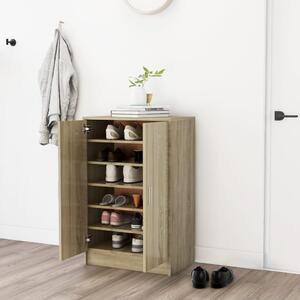 VidaXL sonoma-tölgyszínű forgácslap cipősszekrény 60 x 35 x 92 cm