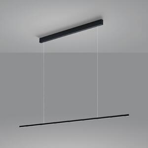 Helestra Loopy LED függő lámpa akril diffúzorral, dimmelhető, Fekete, Nappali / Étkező, Alumínium, Modern