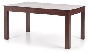 Asztal Houston 691, Sötét dió, 76x90x160cm, Hosszabbíthatóság, Laminált forgácslap, Közepes sűrűségű farostlemez