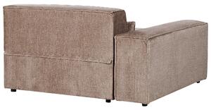 Kombinálható háromszemélyes barna kárpitozott kanapé HELLNAR