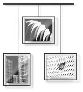 Fekete fém fali képkeret szett 3 db-os 73x82 cm Exhibit – Umbra