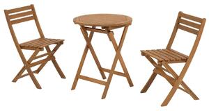 Kerti szett két fa székkel és asztallal Kave Home Elisia