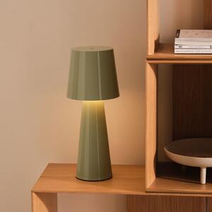 Zöld fém LED asztali lámpa Kave Home Arenys M