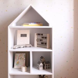 Fehér lakkozott gyerekkönyvespolc Kave Home Celeste 105 x 50 cm