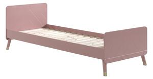 Rózsaszín lakkozott ágy Vipack Billy 90x200 cm