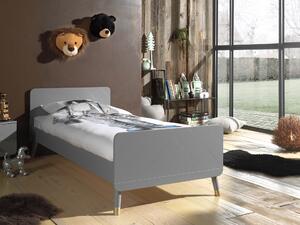 Szürke lakkozott ágy Vipack Billy 90x200 cm