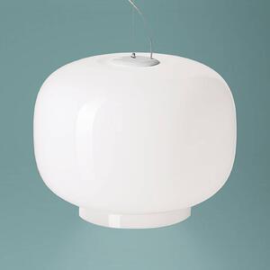 Foscarini Chouchin Bianco 1 függő lámpa E27 LED, dimmelhető, Fehér / opál, Konyha, Üveg, Dizájn