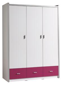 Fukszia rózsaszín szekrény Vipack Bonny 202 x 140 cm