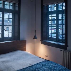 Foscarini Aplomb Mini függő lámpa betonból, szürke, dimmelhető, Alu / szürke / cink, Konyha, Beton, Dizájn