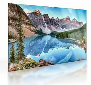 Üveg kép - Moraine-tó (70x50 cm)