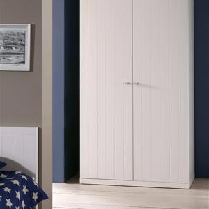 Fehér fa szekrény Vipack Robin 205 x 110 cm