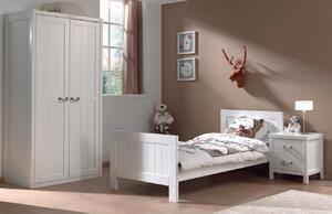 Fehér lakkozott ágy Vipack Lewis 90 x 200 cm