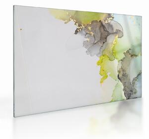Üveg kép - Absztrakt művészet tintával (70x50 cm)