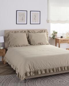 Pamut ágyneműhuzat 200x220 cm oxford tan