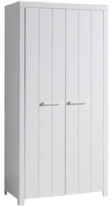 Fehérre lakkozott szekrény Vipack Erik 205 x 100 cm