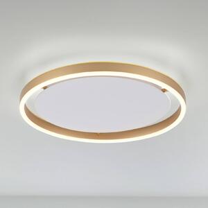 JUST LIGHT. GmbH LED mennyezeti lámpa Ritus, Ø 39.3cm matt sárgaréz, dimmelhető, Bronz / antik sárgaréz, Nappali / Étkező, Alumínium, Modern