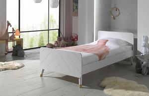 Fehér lakkozott ágy Vipack Billy 90 x 200 cm