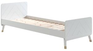 Fehér lakkozott ágy Vipack Billy 90 x 200 cm