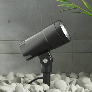 Lucande LED kültéri spot Daja, állítható sugárzási szög, Alu / szürke / cink, Alumínium, Modern