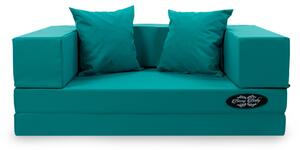 Szivacs kanapéágy - Wextra gyerek méret - türkiz zöld