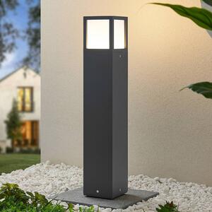 Lucande LED-es útvilágítás Dewari, 65 cm, sötétszürke, IP54, Alu / szürke / cink, Alumínium, Modern